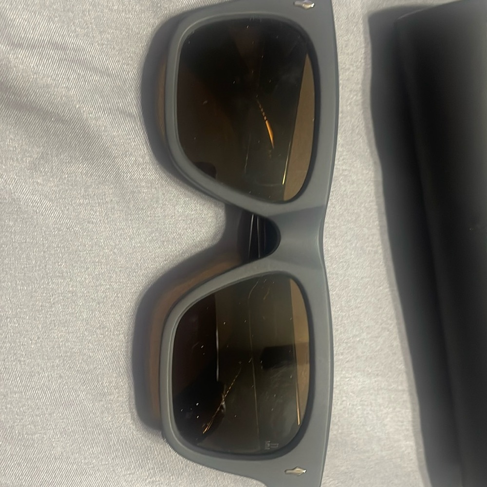 Jacques Moret Black and Brown Men's Sunglasses